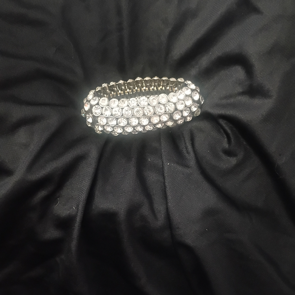 Sparkling Silver Rhinestone Bracelet